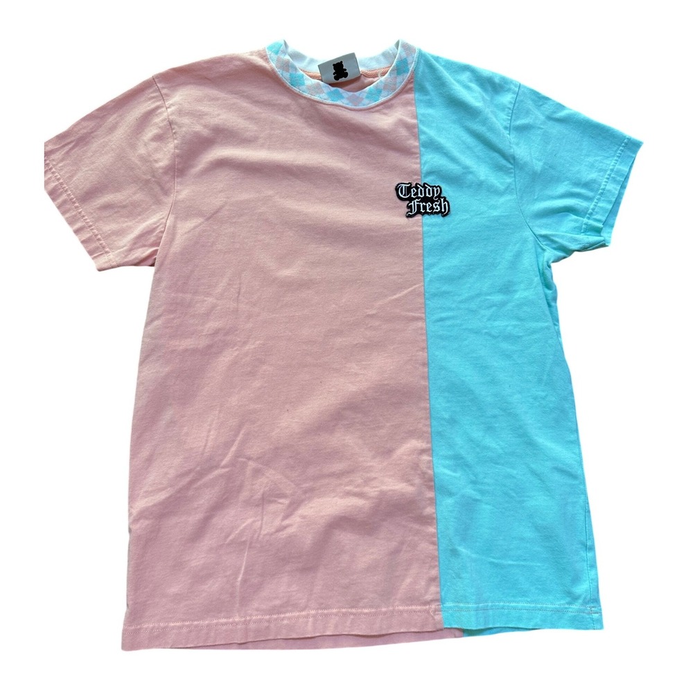 Teddy Fresh Split Color block Pink/Blue Size XS